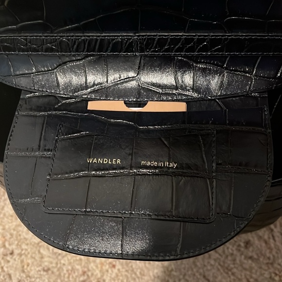 Wandler | NWOT Billy Crossbody Croc-Effect Leather Bag - Night - Picture 9 of 11